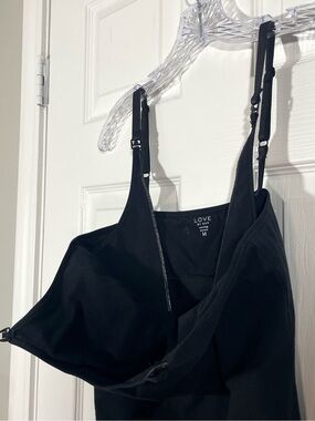 LOVE by GAP Nursing Black Camisole Tank Top Size Medium Adjustable Straps